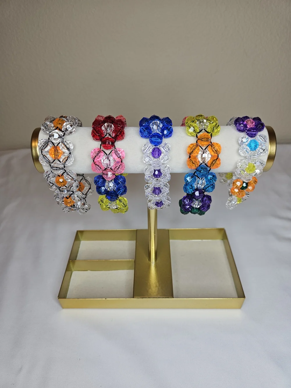 Handmade Beaded Bracelet | Colorful Flower Bracelet | Choose Your Design